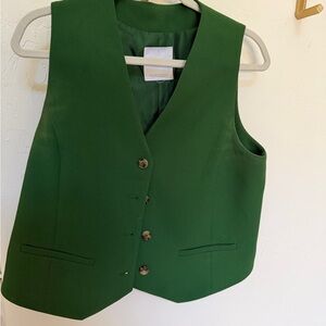 Green Button-Up Vest